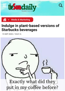 Plant-based coffee
