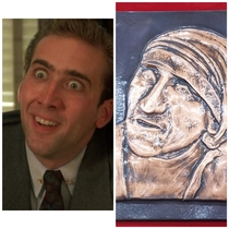 Plaque of Mother Theresa looked familiar