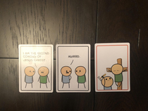 Playing Joking Hazard and this just happened 