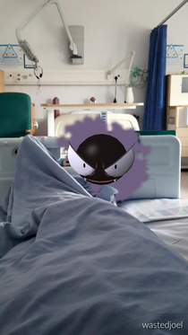 Playing Pokemon Go in hospital Not a great symbol