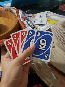 playing uno until this happened nice