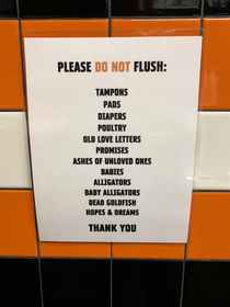 Please Do Not Flush