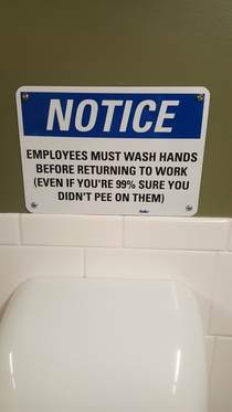 Please wash your hands