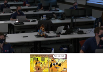 Plushie in NASA mission control