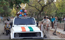 Police dressed up as god of death to scare folks into staying indoor