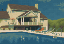 Pool Day  pixel art by me 