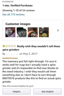 Poor guys just looking for a spice grinder