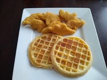 Poor mans chicken and waffles