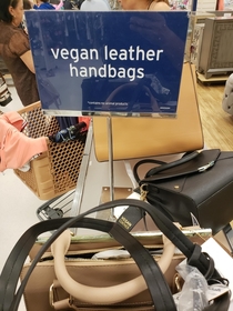 Poor vegans are being turned into hand bags When will the abuse end
