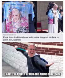 Pope Francis is a weeb confirmed