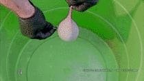 Popping a balloon filled with mercury