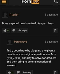 Pornhub coming up big with the homework help