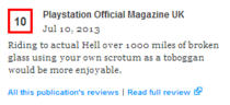 Possibly the best summary of a review I have ever read