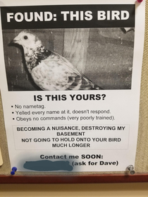 Posted on a message board at work
