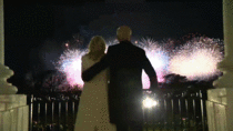 President Joe Biden and First Lady Dr Jill Biden watching the fireworks last night Congrats USA the Cheeto is OUT
