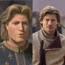 Prince Charming from Shrek  looks exactly like season  Jaime Lannister