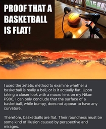 PROOF THAT A BASKETBALL IS FLAT