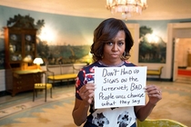 PSA from the first lady