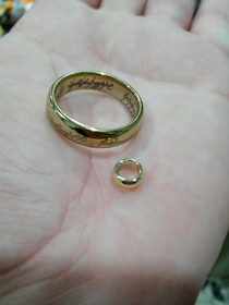PSA never let your magic rings go through the dryer