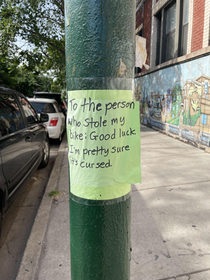 PSA to Chicago bike thieves