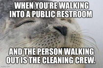 Public restroom happiness