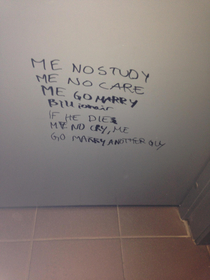 Public restroom wall changed my life
