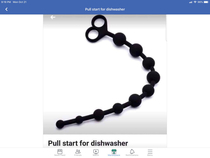 Pull start for a dishwasher This was listed for sale on my local Facebook marketplace