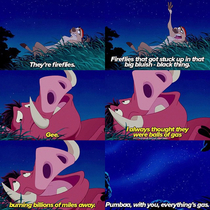 Pumba dropping knowledge