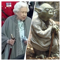 Queen E rips off signature style Yoda furious