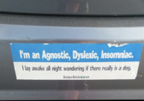 Quite possibly my favorite bumper sticker