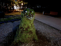 Ran into this seal in the local park last night I still have nightmares