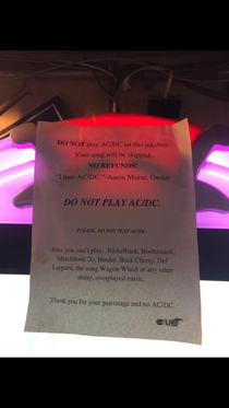Random bar in Utah loves ACDC