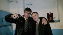 Rare Picture of Harry Pjotr and Ron Wassili