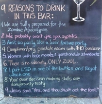 Reasons to drink