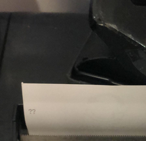 Receipt printer printed this mid-shift and honestly I relate