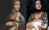 Recreating paintings with my cat