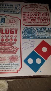 Reddit gave me unrealistic expectations for drawings on pizza boxes