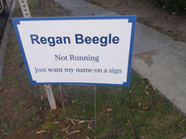 Regan Beegle for nothing