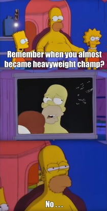 Remember when you almost became heavyweight champ