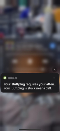 Rename your Roomba to get custom messages like this