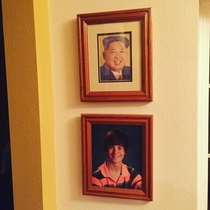 Replaced my little sisters graduation photo with one of the supreme leader  weeks ago Dad still hasnt noticed