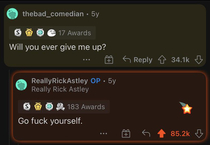 Rick Astley the legend