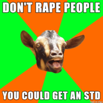 Right for the Wrong Reason Goat talks rape