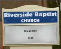 Riverside Baptist Church knows whats up