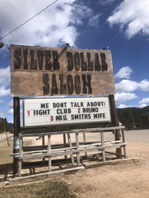 Road side board in South Dakota today