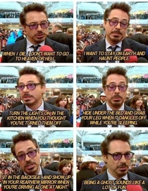 Robert Downey Jr wants to haunt you