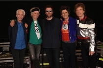 Rolling Stones looking like the Justice Leagues proud grandpas