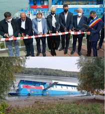 Romanian ceremonial ship launching