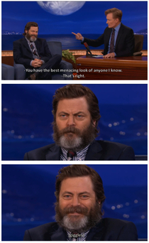 Ron Swanson on Conan