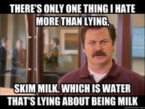 Ron Swanson only hates one thing more than lying